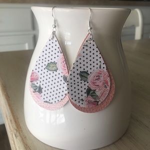 Faux Leather Earrings